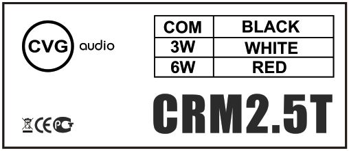 Маркировка клемм CVGaudio CRM2.5T