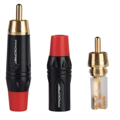 Разъем RCA папа PROCAST Cable RCA6/N/Red
